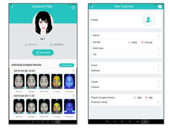 Exactement analyseur facial de peau d'analyse pour médecins Clinic Salon