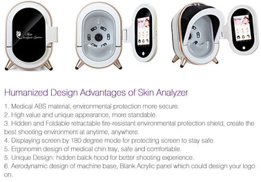 Analyse portative de scanner de peau d'analyseur de visage de portée de peau pour le salon de beauté