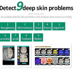 machine faciale de diagnostic d'analyseur de scanner de peau d'observateur de 3D Digital