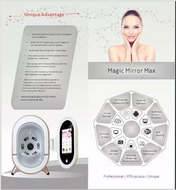 Machine faciale magique d'analyseur de peau du miroir 3d avec le déploiement de analyse de tir